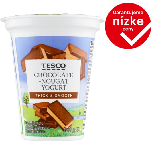 Tesco Jogurt čokoládovo-nugátový 150 g