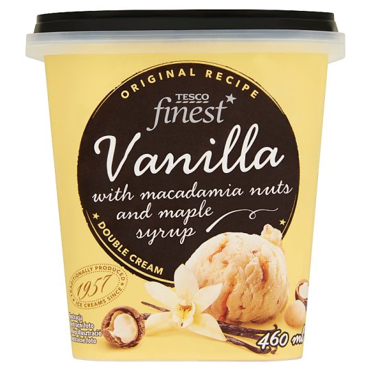 Tesco Finest Vanilla with Macadamia Nuts and Maple Syrup 399 g Tesco