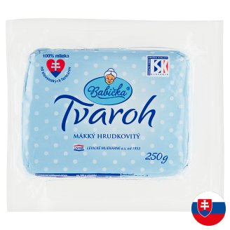 Babička Tvaroh poctivý mäkký hrudkovitý 250 g