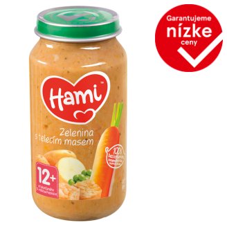 HAMI príkrm Zelenina s teľacím mäsom 250 g