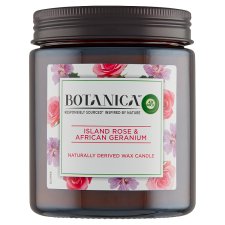 Botanica by Air Wick Sviečka exotická ruža a africká pelargónia 205 g