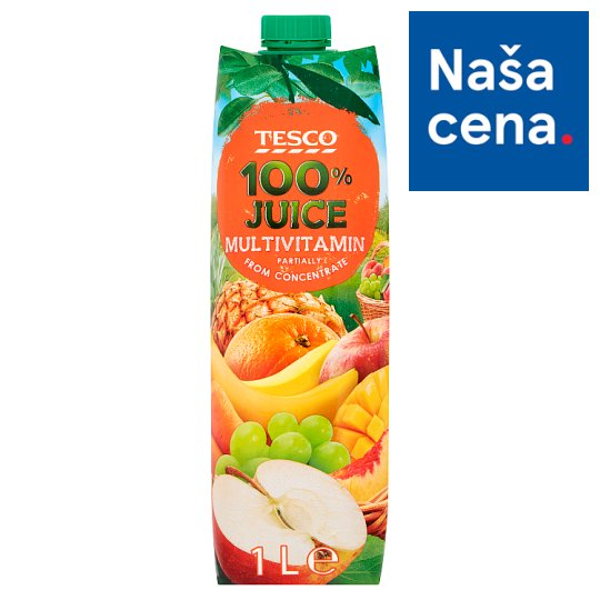 Tesco 100% šťava multivitamín 1 l