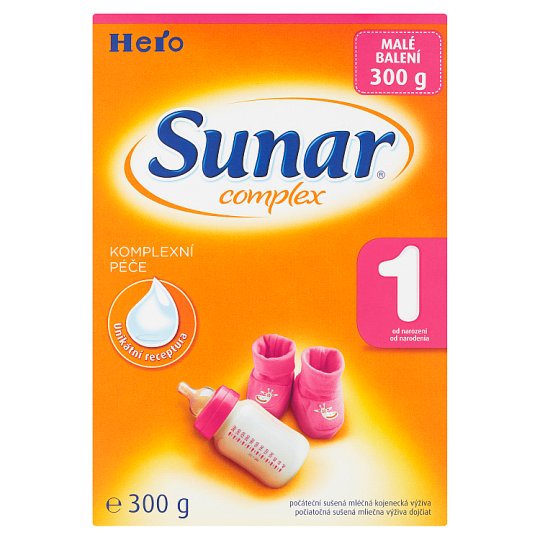 Sunar Complex 1 počiatočná sušená mliečna výživa dojčiat 300 g
