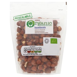 Tesco Organic Bio lieskové orechy jadrá nelúpané 200 g