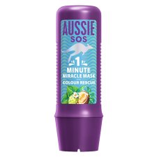 Aussie SOS 1 Minute Miracle Colour Rescue Maska 250 ml na Hĺbkovú Výživu Farbených Vlasov