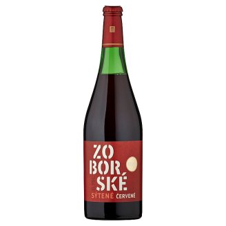 Víno Nitra Zoborské sýtené víno suché červené 0,75 l