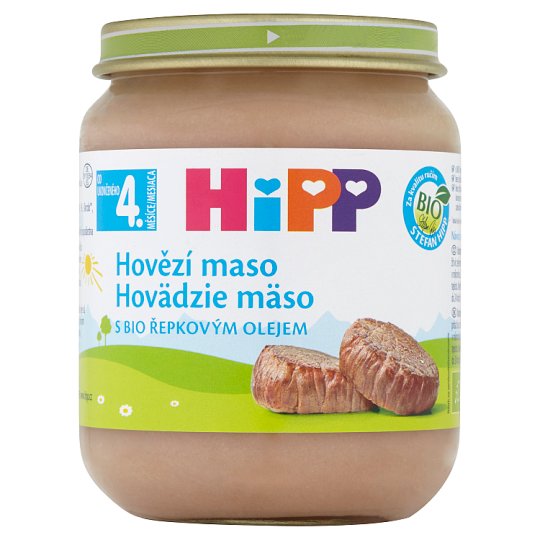 HiPP Bio hovädzie mäso pyré 125 g