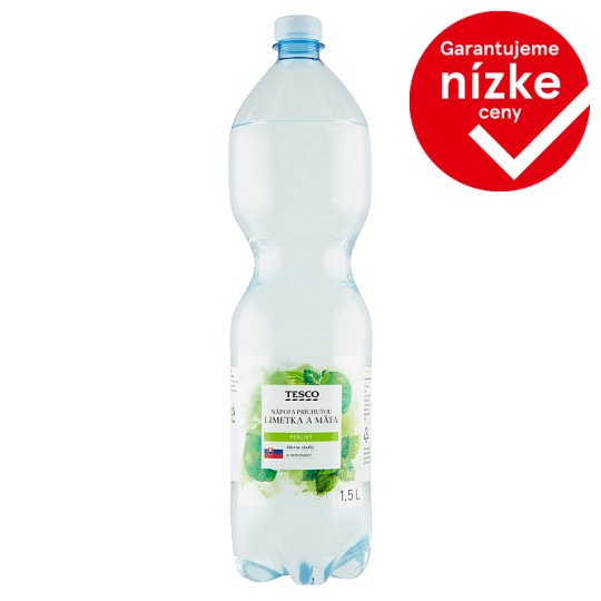 Tesco Sparkling Drink with Lime and Mint Flavour 1.5 L - Tesco Groceries