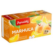 Popradský Marhuľa ovocný čaj s príchuťou 40 g