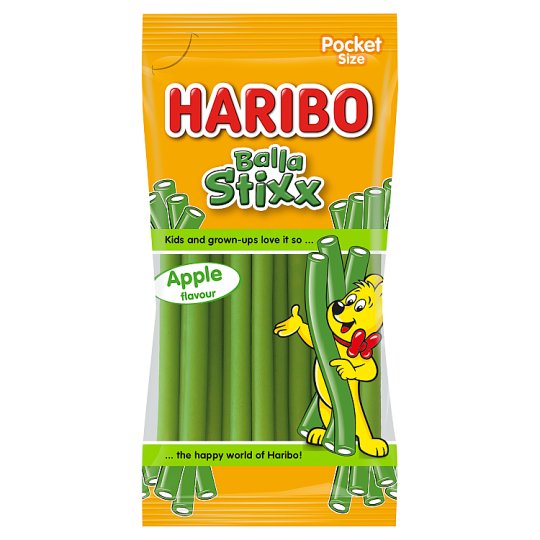 Haribo Balla Stixx Apple želé s príchuťou jablka 80 g