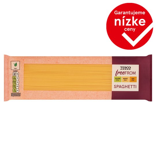 Tesco Free From Špagety cestoviny sušené bez lepku, bez vajec 500 g