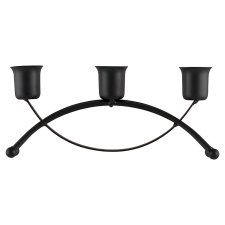 Jumi Black Iron Candle Holder with 3 Cup