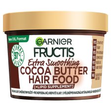 Fructis Hair Food Extra Smoothing Cocoa Butter mask for unruly, frizzy hair, 400 ml