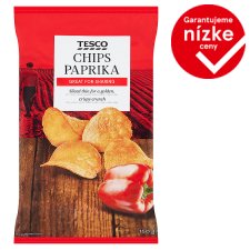 Tesco Chips Paprika 150 g