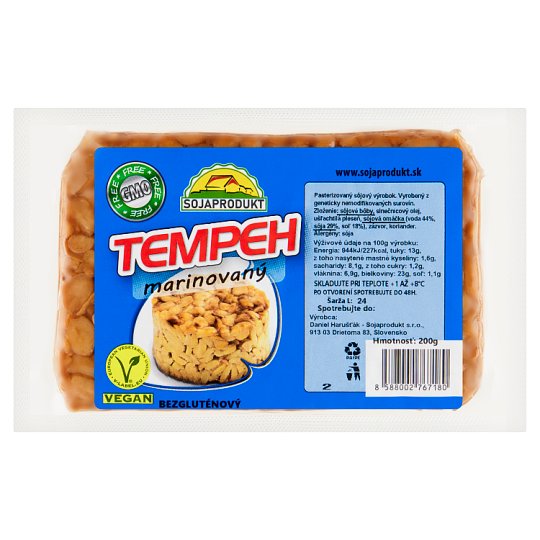 Sojaprodukt Tempeh marinovaný 200 g Tesco Potraviny