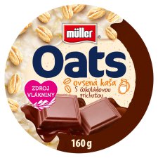 Müller Oats! Mliečny dezert s ovsenými vločkami s čokoládovou príchuťou 160 g