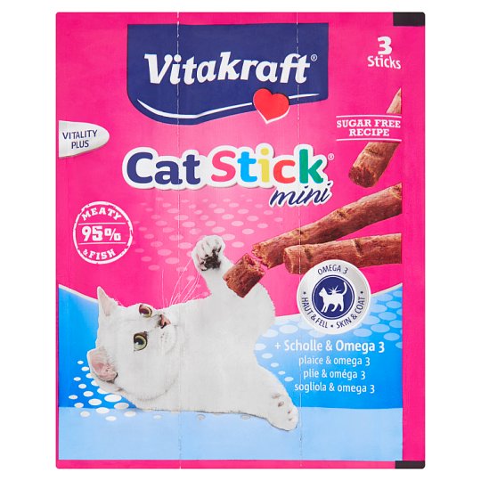 Vitakraft Cat Stick Mini Meat Stick with Plaice 18 g Tesco Groceries