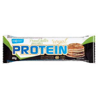 MaxSport Royal Protein Proteínová tyčinka v tmavej kakaovej poleve s arašidovým maslom 60 g