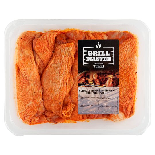 Tesco Grill Master Boneless Chicken Upper Thighs with Skin in Barbeque