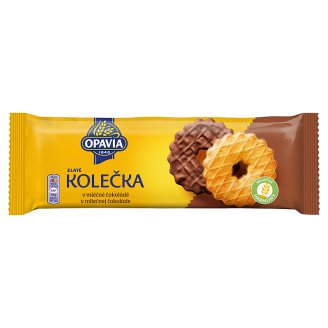 Opavia Zlaté Sušienky s maslovou chuťou polomáčané v mliečnej čokoláde 146 g