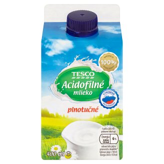 Tesco Acidofilné mlieko plnotučné 400 ml