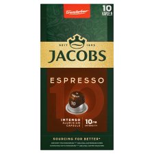 Jacobs Espresso 10 Intenso pražená mletá káva v kapsulách 10 ks 52 g