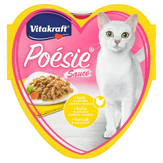 Vitakraft Poésie Sauce + kurča & záhradná zelenina v omáčke 85 g