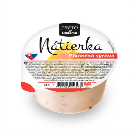 Ryba Žilina Preto Spicy Cheese Spread 135 g