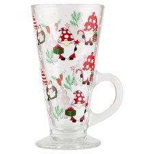 F&F Home X-Mas Gonk Glass Latte Mug