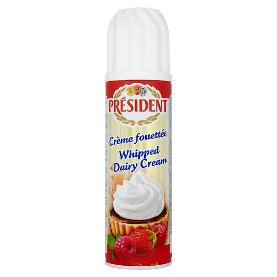 President Whipped Cream In Spray 250 G Tesco Groceries