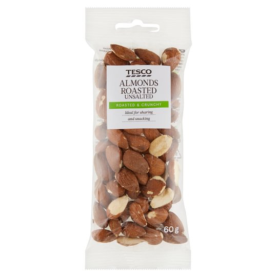 Tesco Almonds Roasted Unsalted 60 g