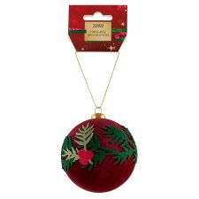 Tesco Flocking Ball Hanging Decoration