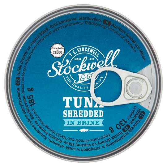 Stockwell & Co. Tuniak drvený vo vlastnej šťave 185 g