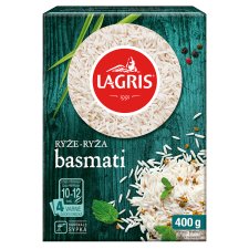 Lagris Basmati Rice Long-Grain in Cooking Bags 400 g