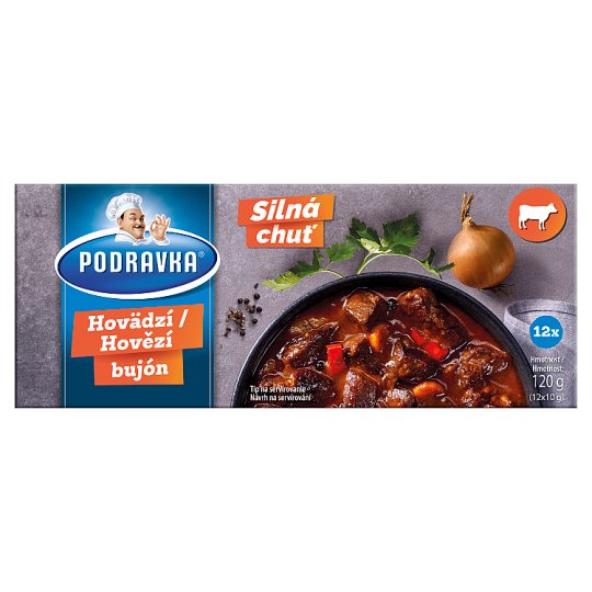 Podravka Beef Broth 12 x 10 g (120 g) Tesco Groceries