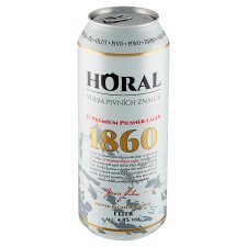 Horal 11° Premium Pilsner Lager pivo ležiak svetlé 1 l