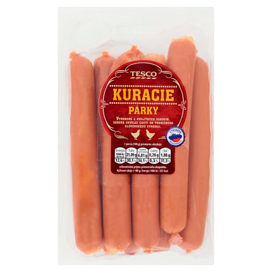 Tesco Kuracie párky 400 g