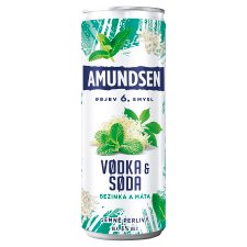 Amundsen Vodka & Soda baza a mäta 6% 250 ml