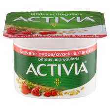 Activia jogurt červené ovocie cereálie 120 g