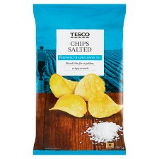 Tesco Chips Salted 250 g - Tesco Groceries