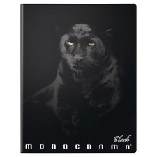 Pigna Monocromo Black School Notebook A4 Sewn Lined