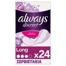 Always Discreet Incontinence Liners Long x24