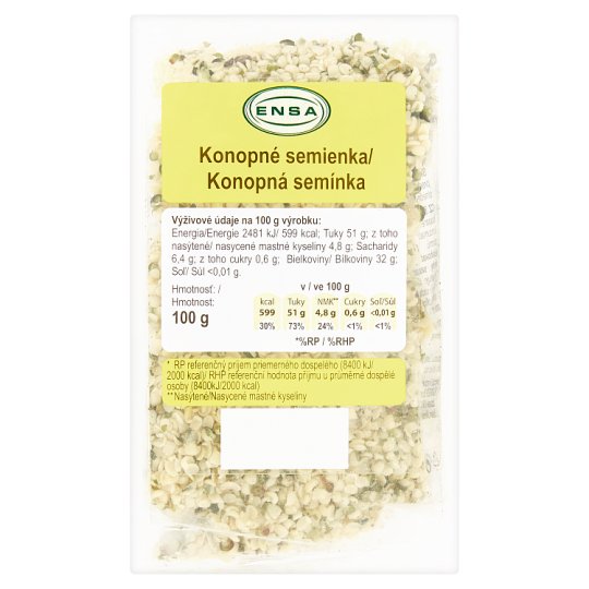 Ensa Konopné semienka 100 g