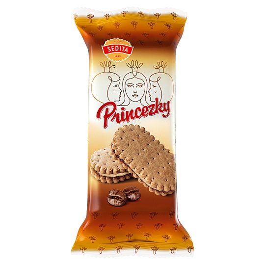 Sedita Princezky sušienky s kávovou krémovou náplňou 80 g