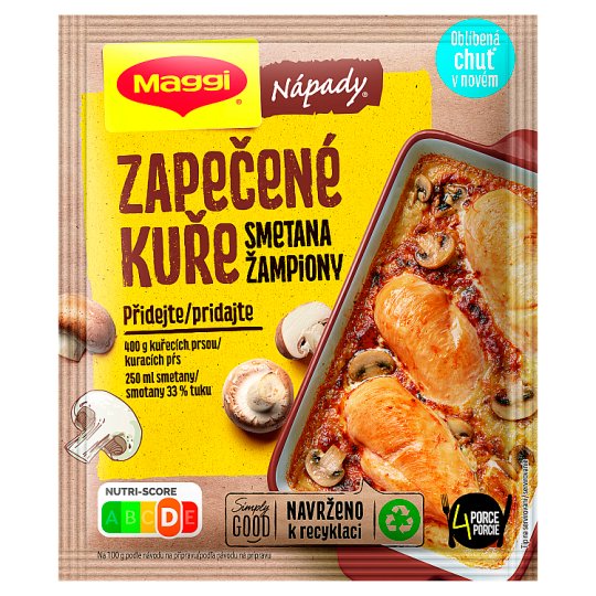 MAGGI Nápady Baked Chicken with Mushrooms and Cream Pocket 30 g