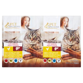 Tesco Pet Specialist Tyčinky bohaté na hydinu a pečeň 10 x 5 g