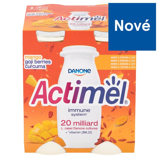 Danone Actimel Jogurtové mlieko mango & kurkuma & goji 4 x 100 g
