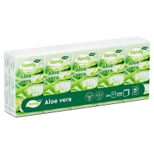Tento Family Sensitive Aloe Vera Hygienic Handkerchiefs 3 Ply 10 x 10 pcs