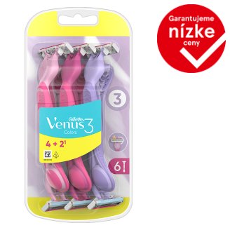 Gillette Venus3 Dámske Jednorazové Holiace Strojčeky, 6 Ks