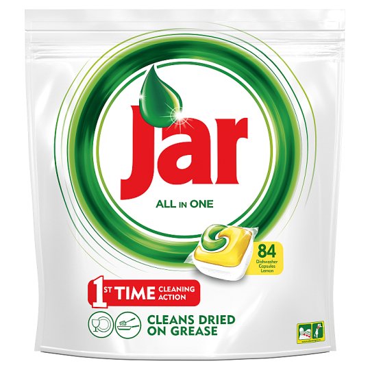 Jar All In One Lemon Kapsuly do Automatickej Umývačky Riadu 84 kusov